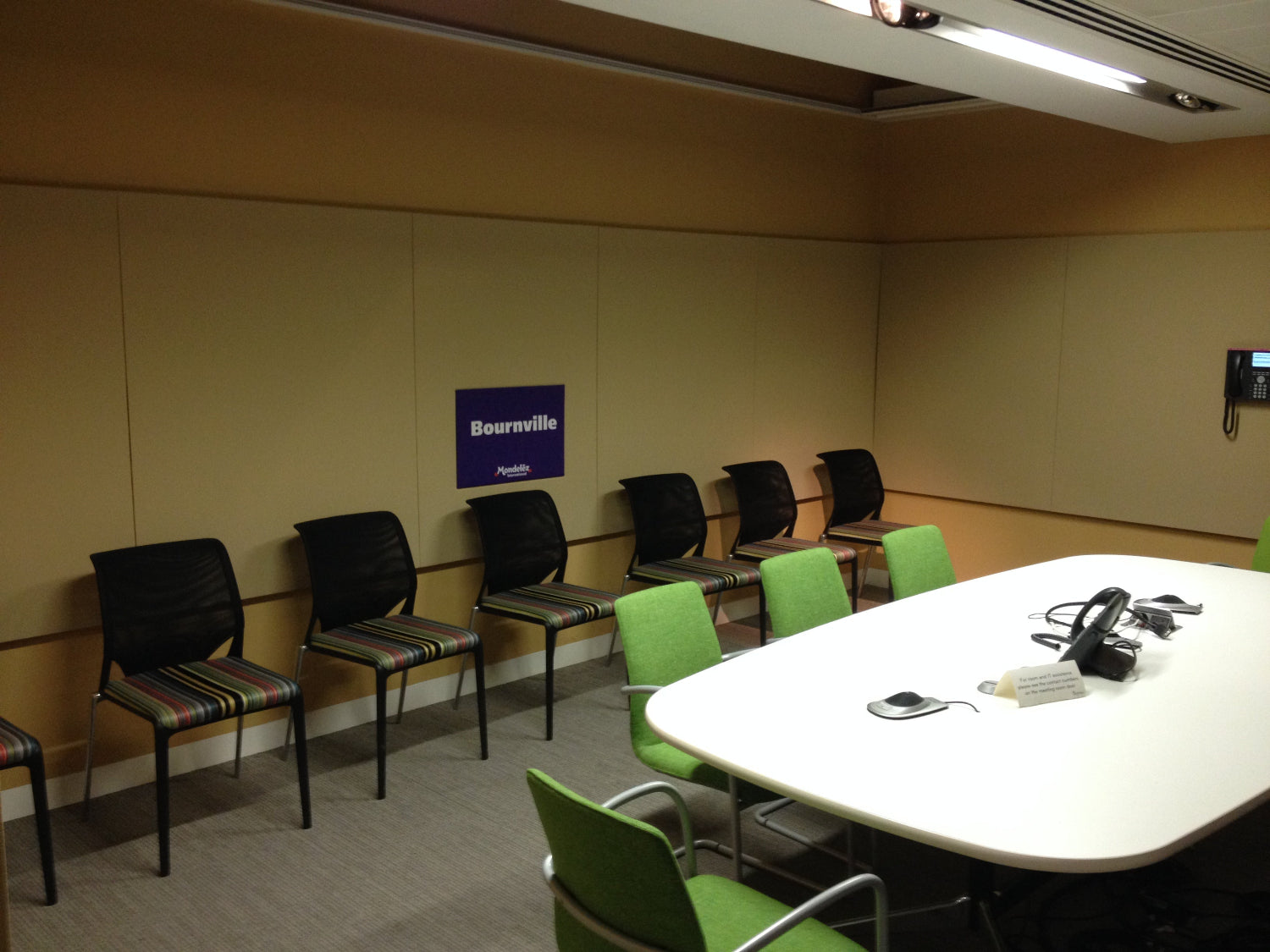 Acoustic Panels Installed in a Cisco Room at Bourneville