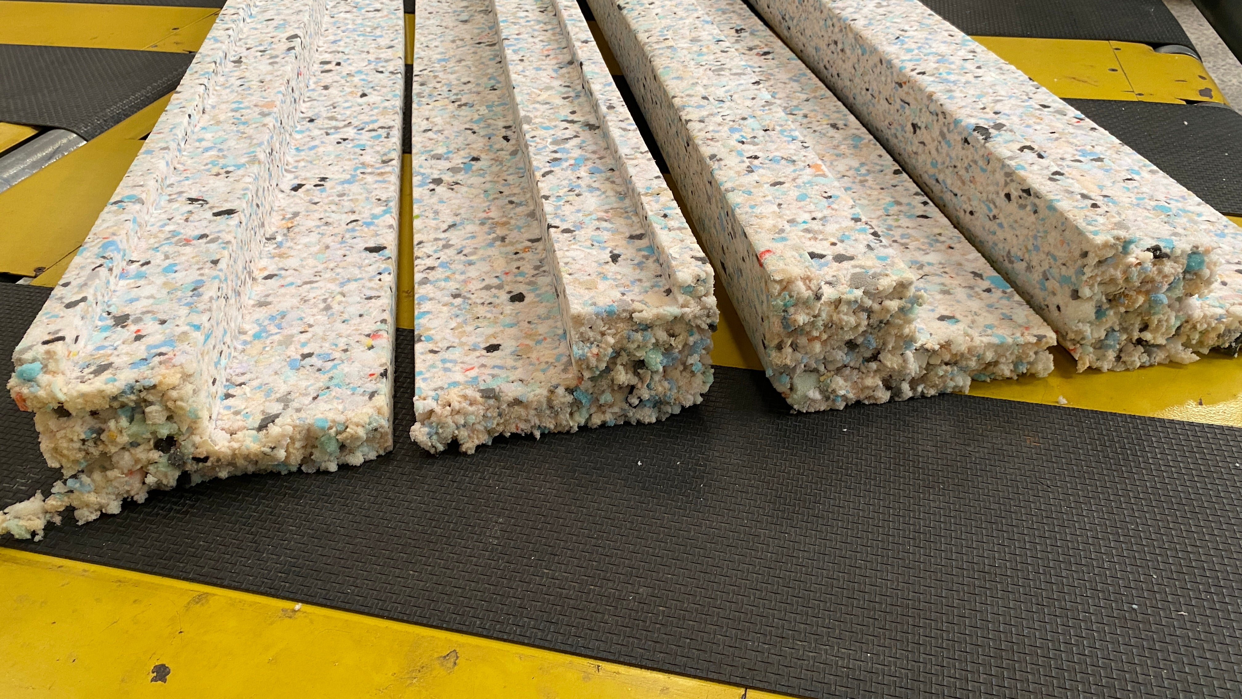 CNC cut foam strips
