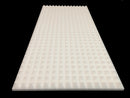 Mel-Acoustic Pyramid 40mm White Melamine Acoustic Foam Panel 600x1200