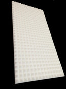 Mel-Acoustic Pyramid 40mm White Melamine Acoustic Foam Panel 600x1200