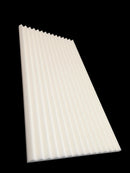 Mel-Acoustic Wedge 40mm White Melamine Acoustic Foam Panel 600x1200
