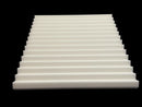 Mel-Acoustic Wedge 40mm White Melamine Acoustic Foam Panel 600x600