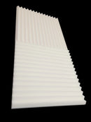 Mel-Acoustic Wedge 40mm White Melamine Acoustic Foam Panel 600x600