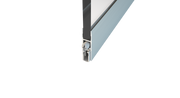 708mm / Stainless steel Norsound NOR832 Retro Fit Hinged Glass Door Bottom Auto Drop Seal - 708mm / Stainless steel