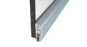 708mm / Stainless steel Norsound NOR840 Retro Fit Hinged Glass Door Bottom Auto Drop Seal - 708mm / Stainless steel