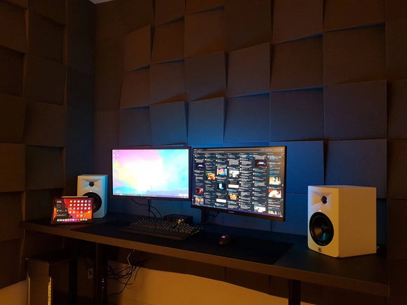 Slider 12" Acoustic Studio Foam Tile Pack - Advanced Acoustics