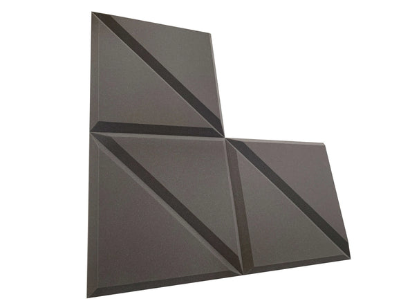 Tri-Panel 24" Acoustic Studio Foam Tile Pack - Advanced Acoustics
