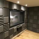 Lot de dalles en mousse Euphonic Wedge PRO Acoustic Studio - 24 dalles, couverture de 3,48 m²-2