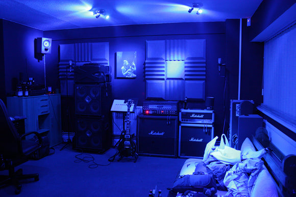 Lot de dalles en mousse Euphonic Wedge PRO Acoustic Studio - 24 dalles, couverture de 3,48 m²